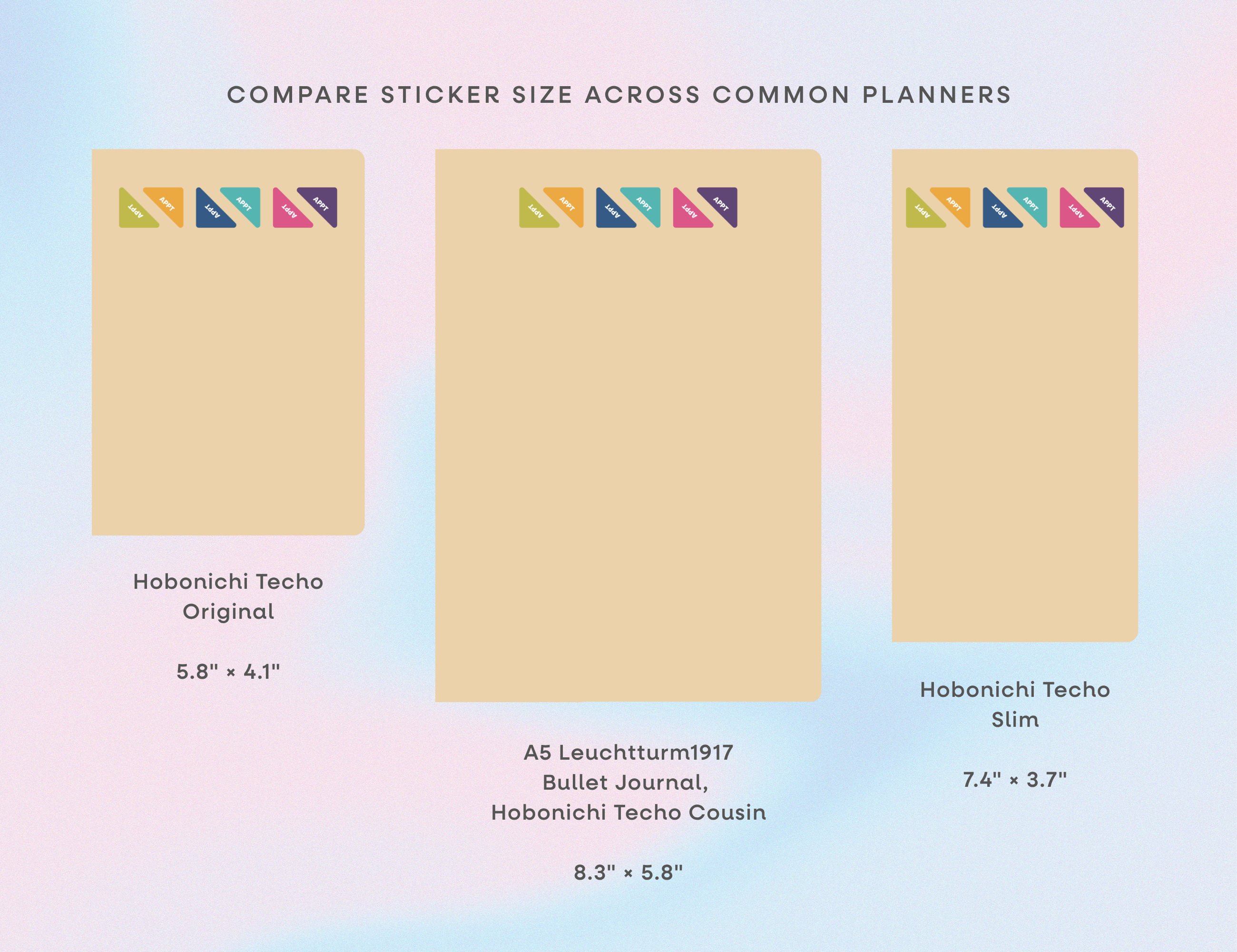 Appointment Corner Calendar Planner Stickers