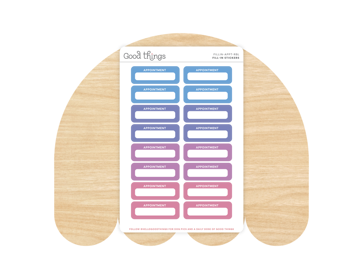 Appointment Calendar Stickers