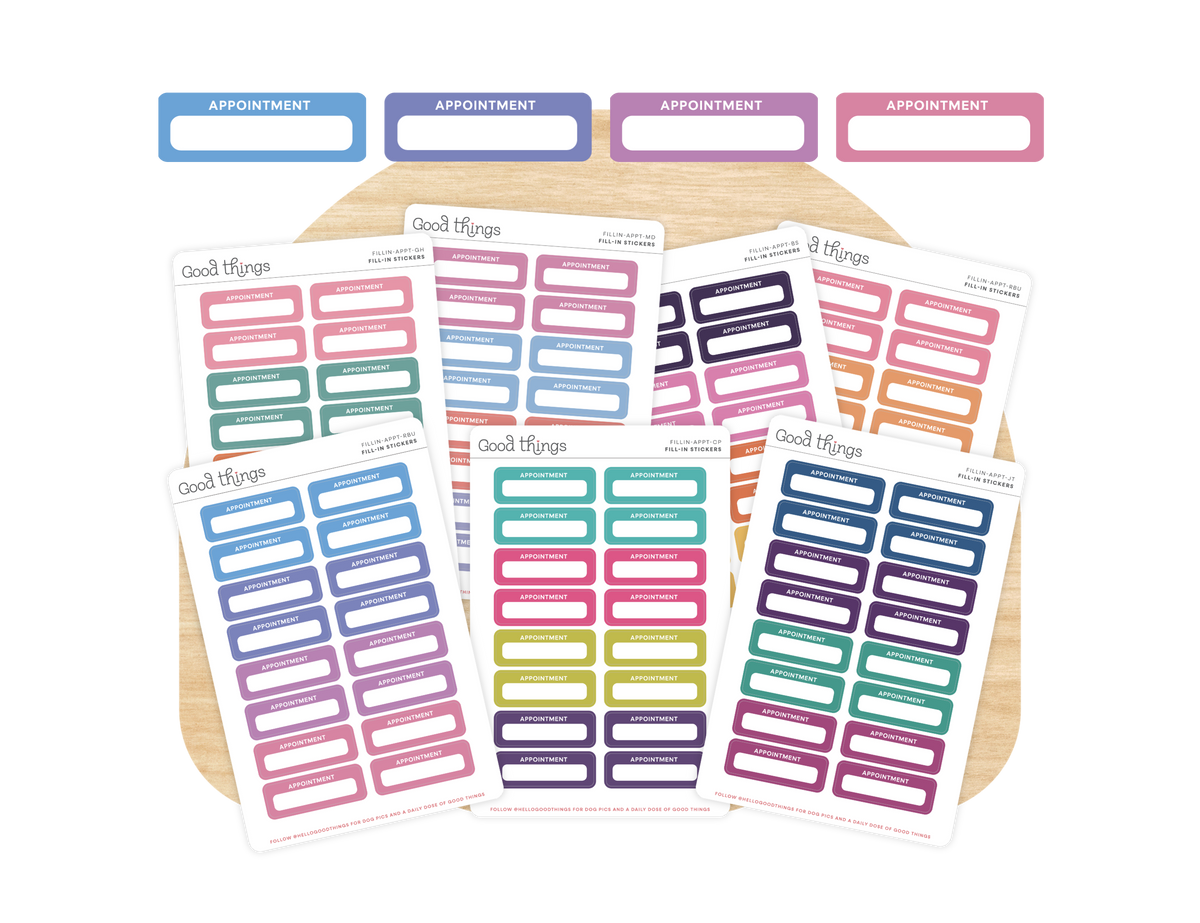 Appointment Calendar Stickers