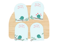 Bird Bookplate Labels, Set of 4