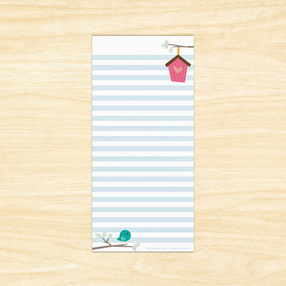 Cute Bird Magnetic Notepad