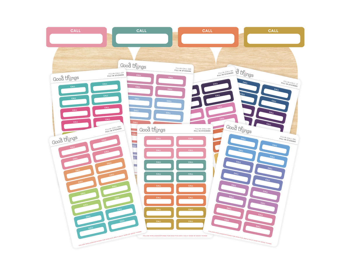 Call Calendar Stickers