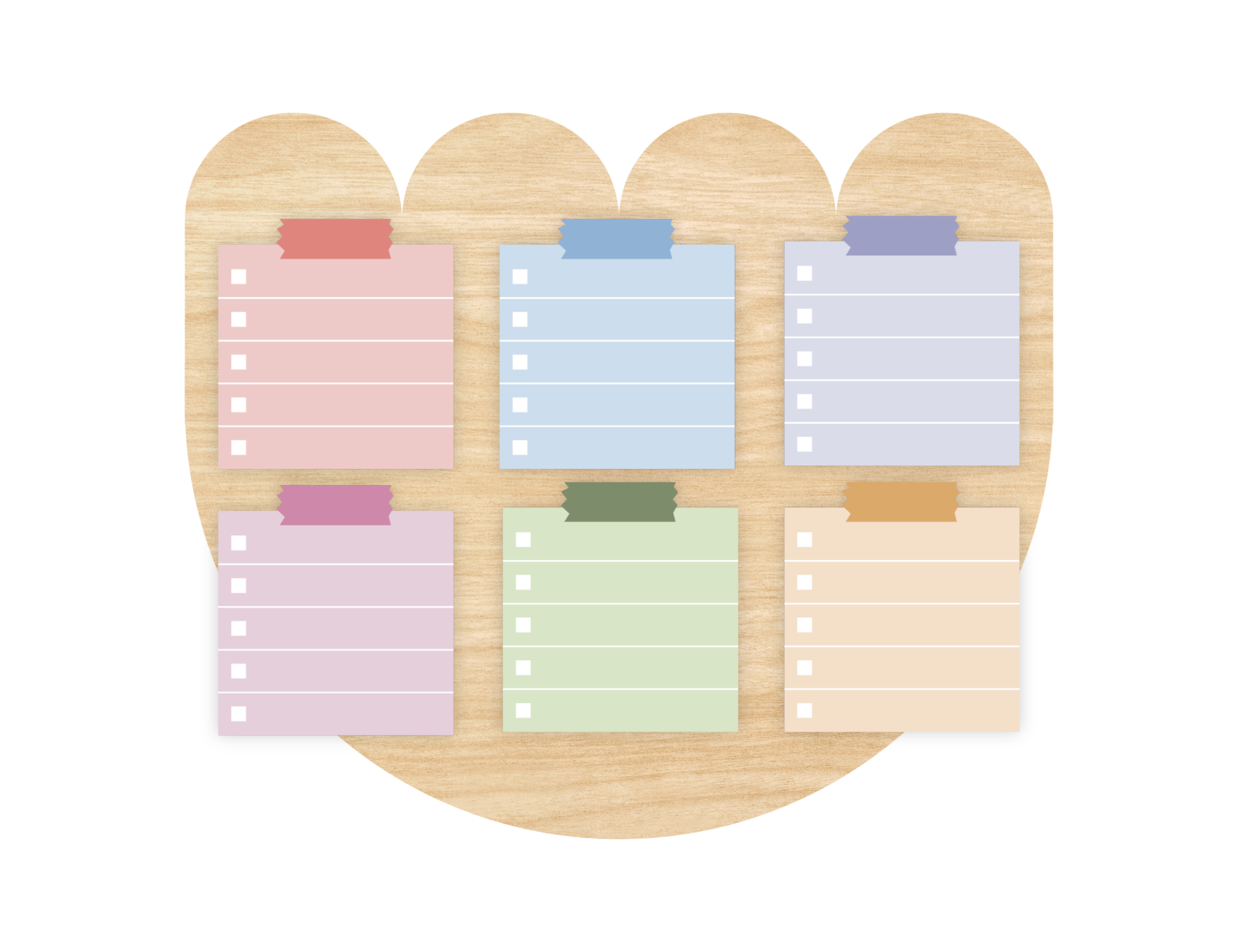 Short To Do List Stickers, Macaron Dreams