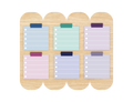 Short To Do List Stickers, Jewel Tones