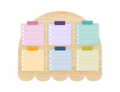 Short To Do List Stickers, Color Pop