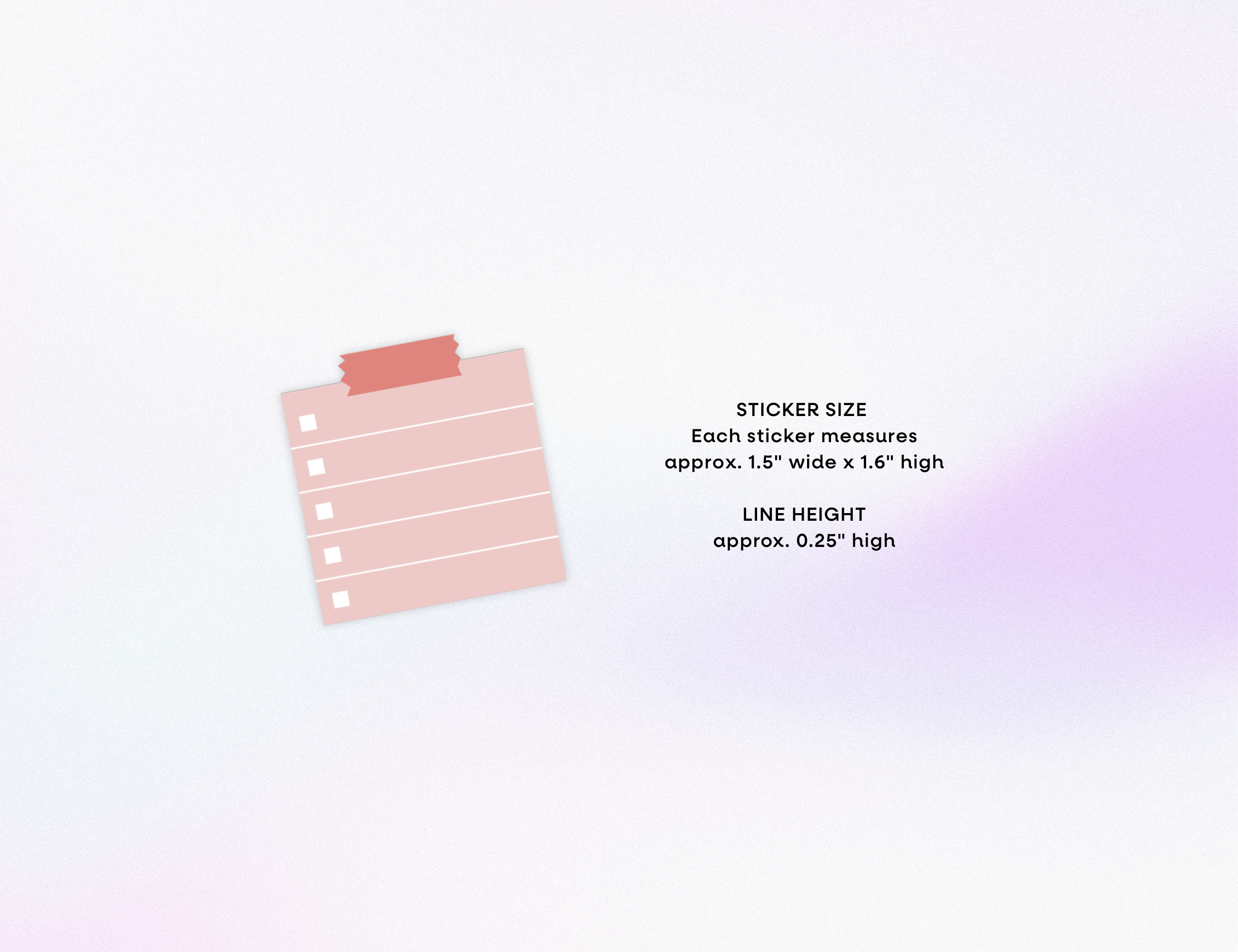 Short To Do List Stickers, Macaron Dreams