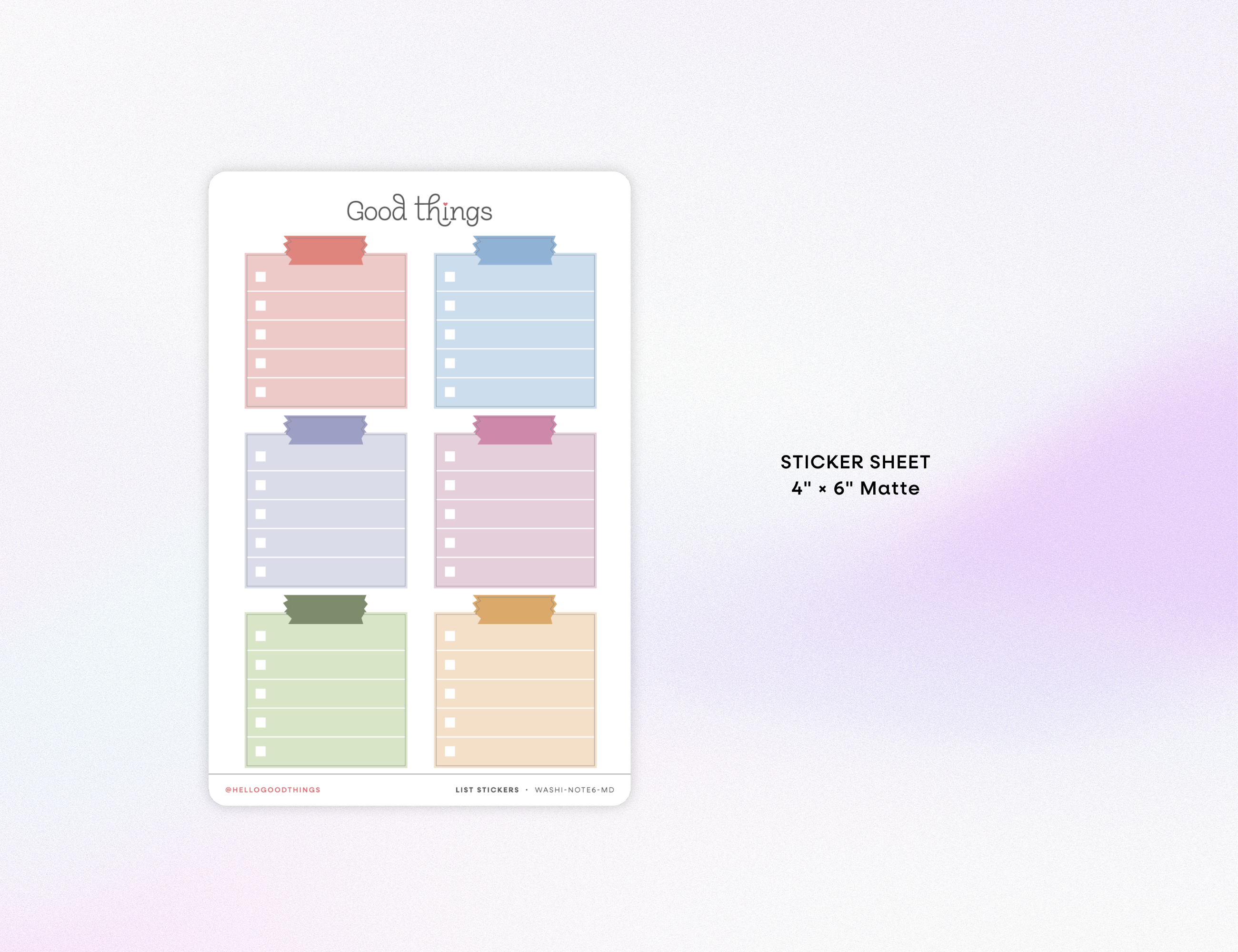 Short To Do List Stickers, Macaron Dreams