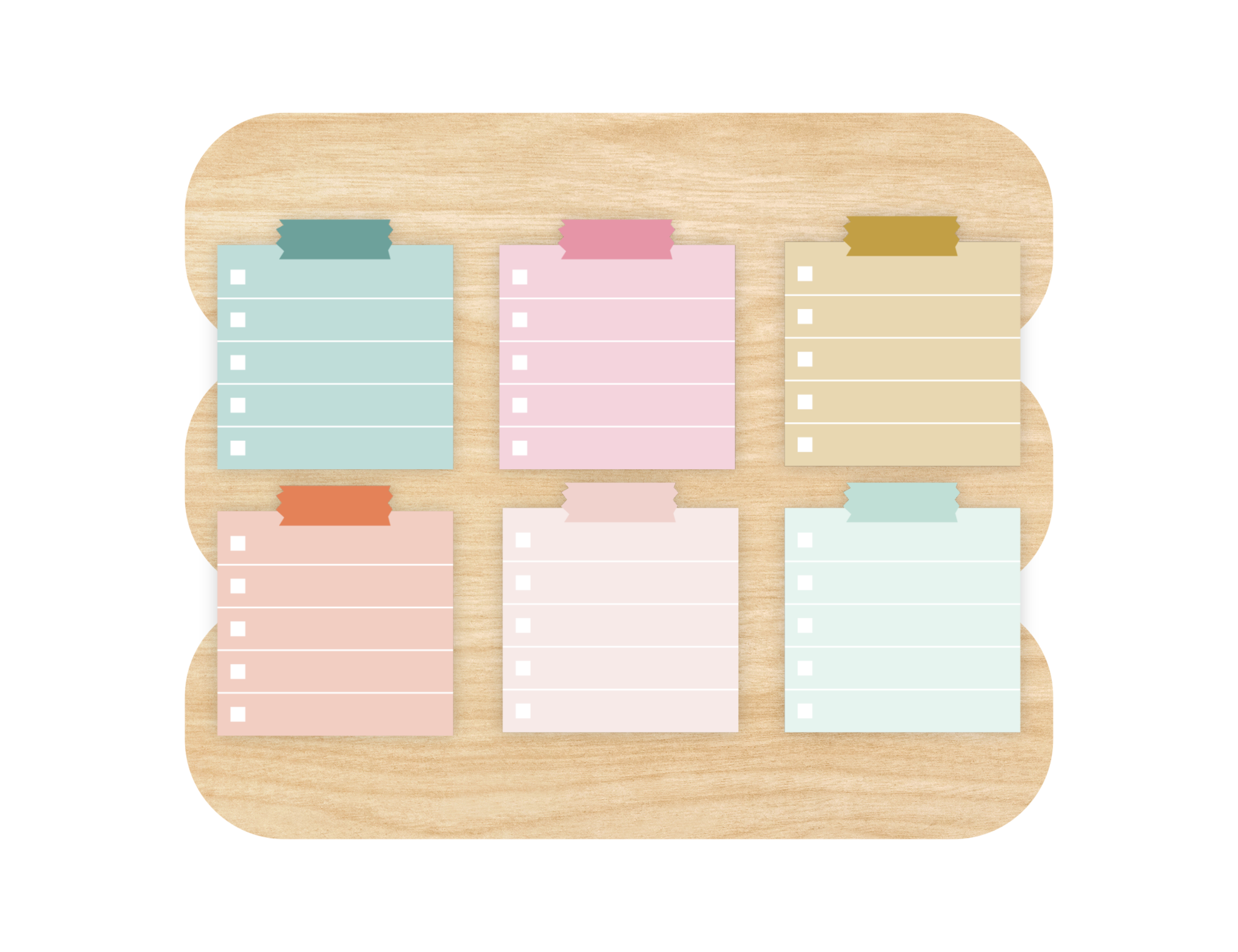 Short To Do List Stickers, Golden Hour