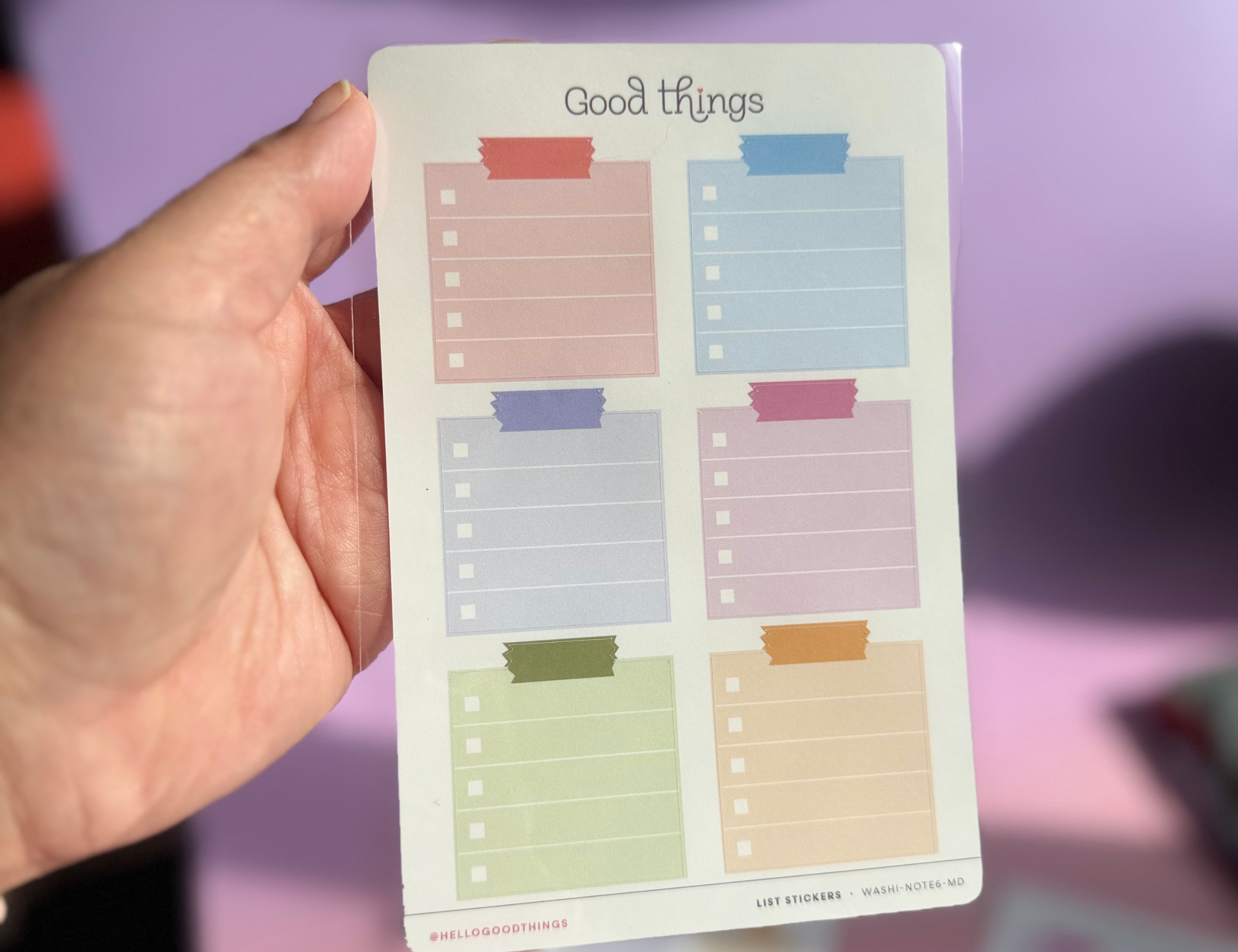 Short To Do List Stickers, Macaron Dreams