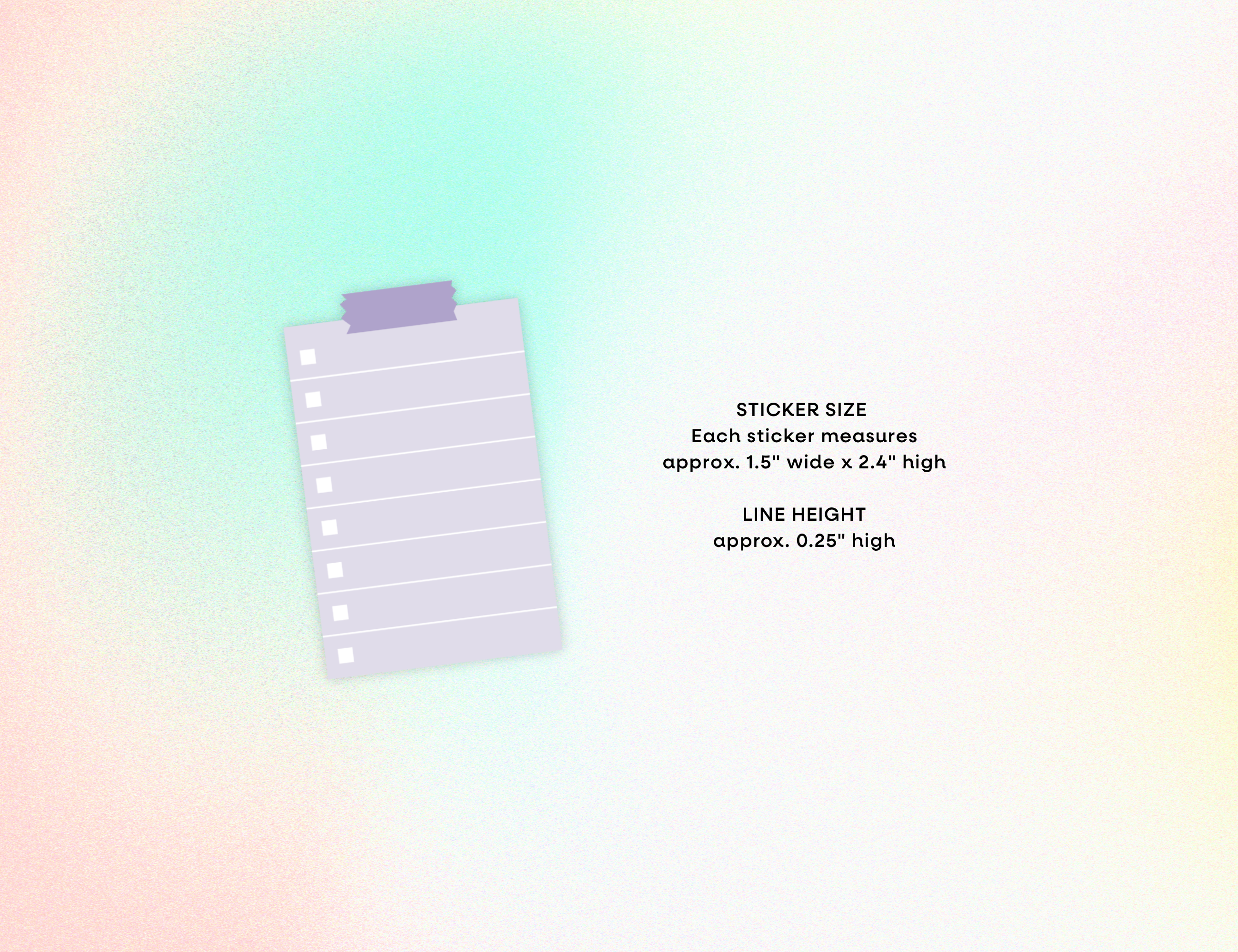 Long To Do List Stickers, Bright Side