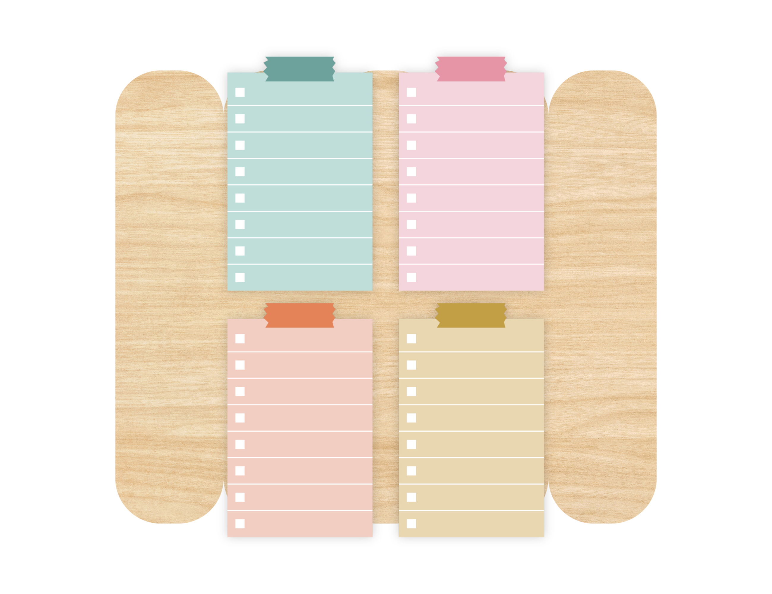 Long To Do List Stickers, Golden Hour
