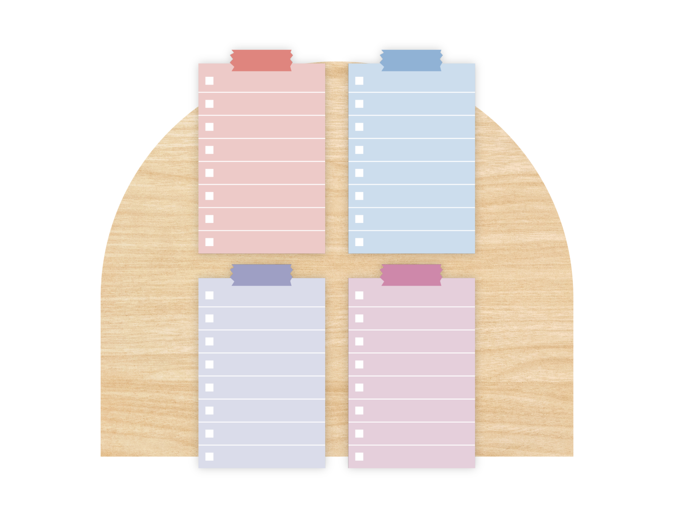 Long To Do List Stickers, Macaron Dreams