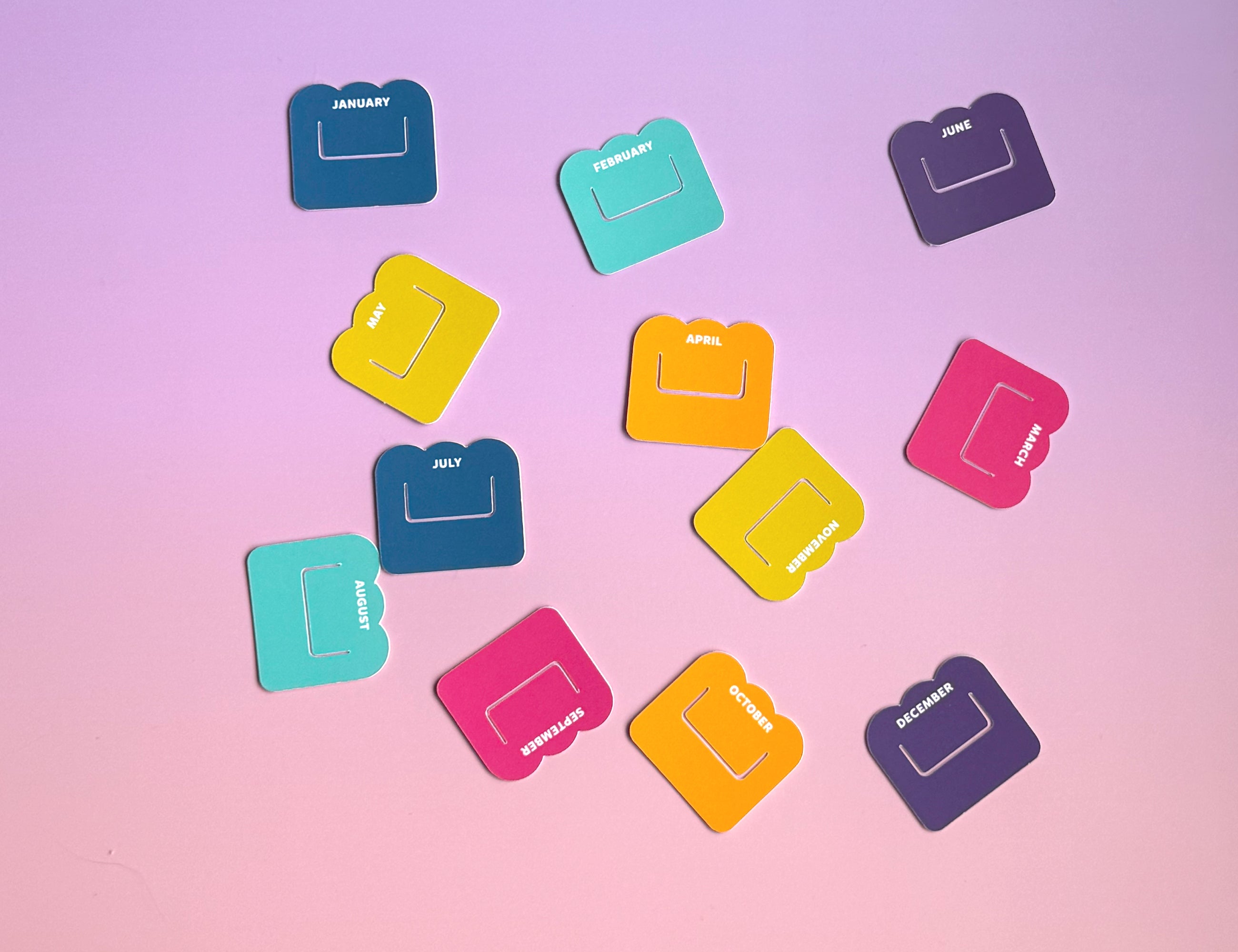 Color Pop Month Planner Bookmark Tabs by Good Things