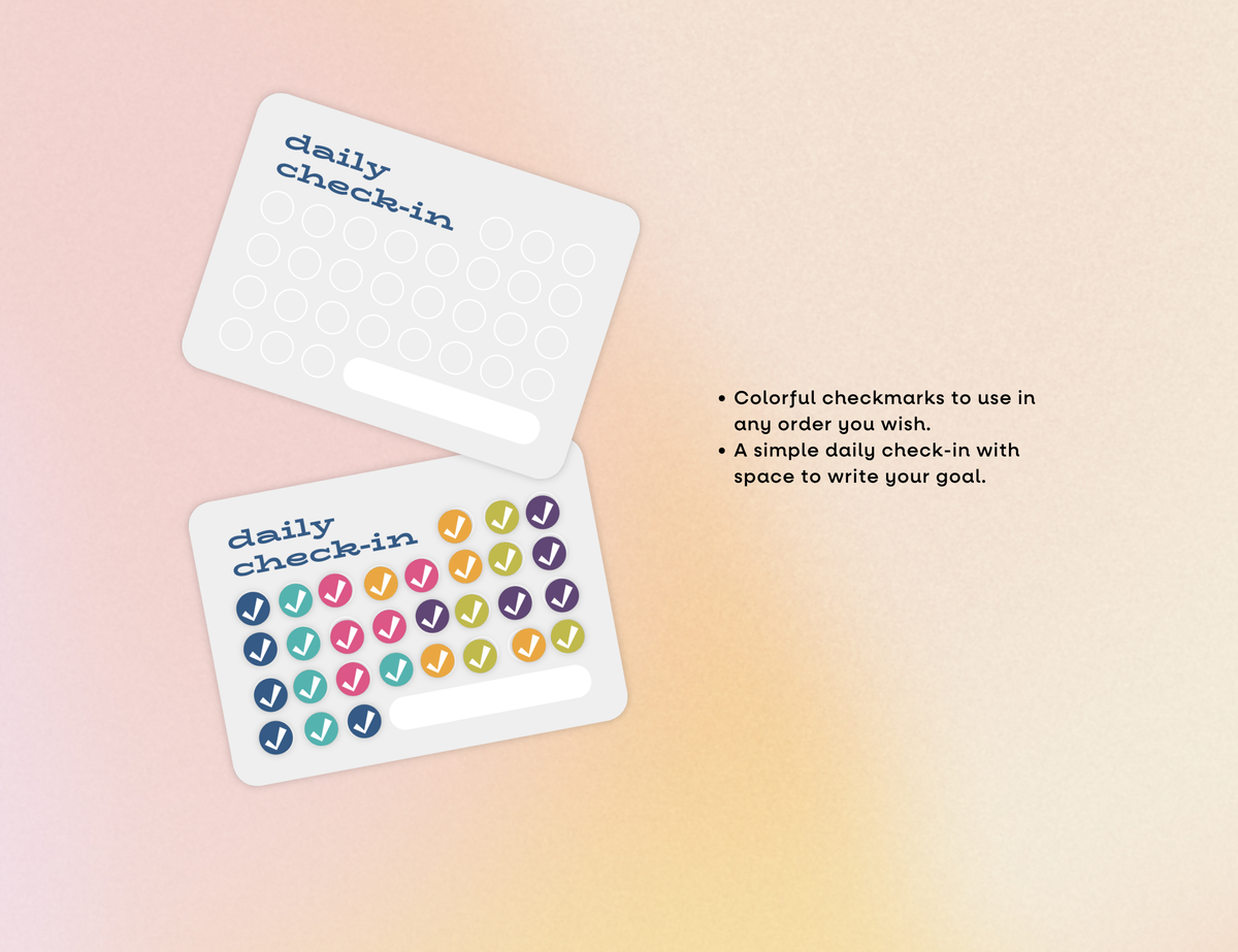 Goal Tracker Sticker - Daily Check-in