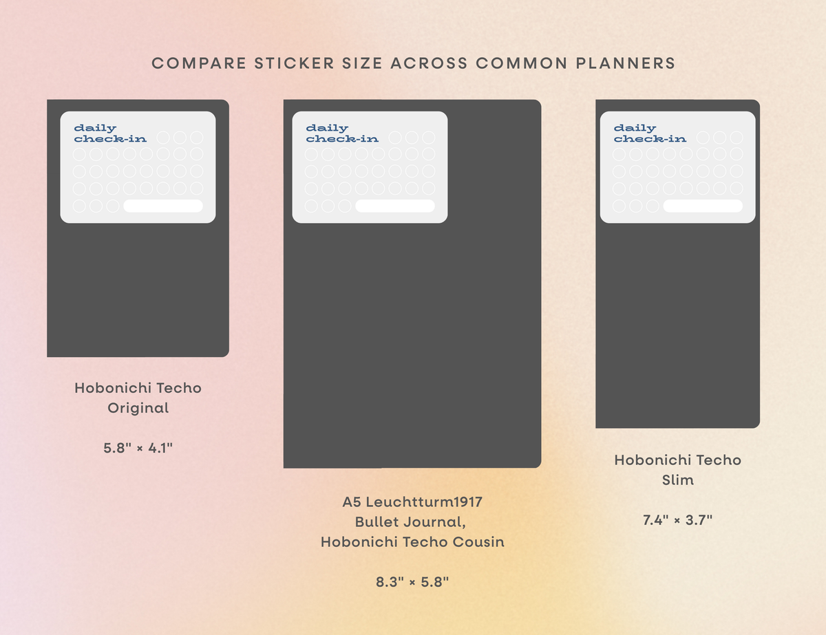 Goal Tracker Sticker - Daily Check-in