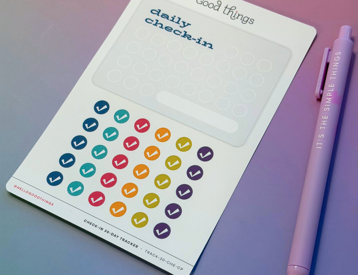 Goal Tracker Sticker - Daily Check-in