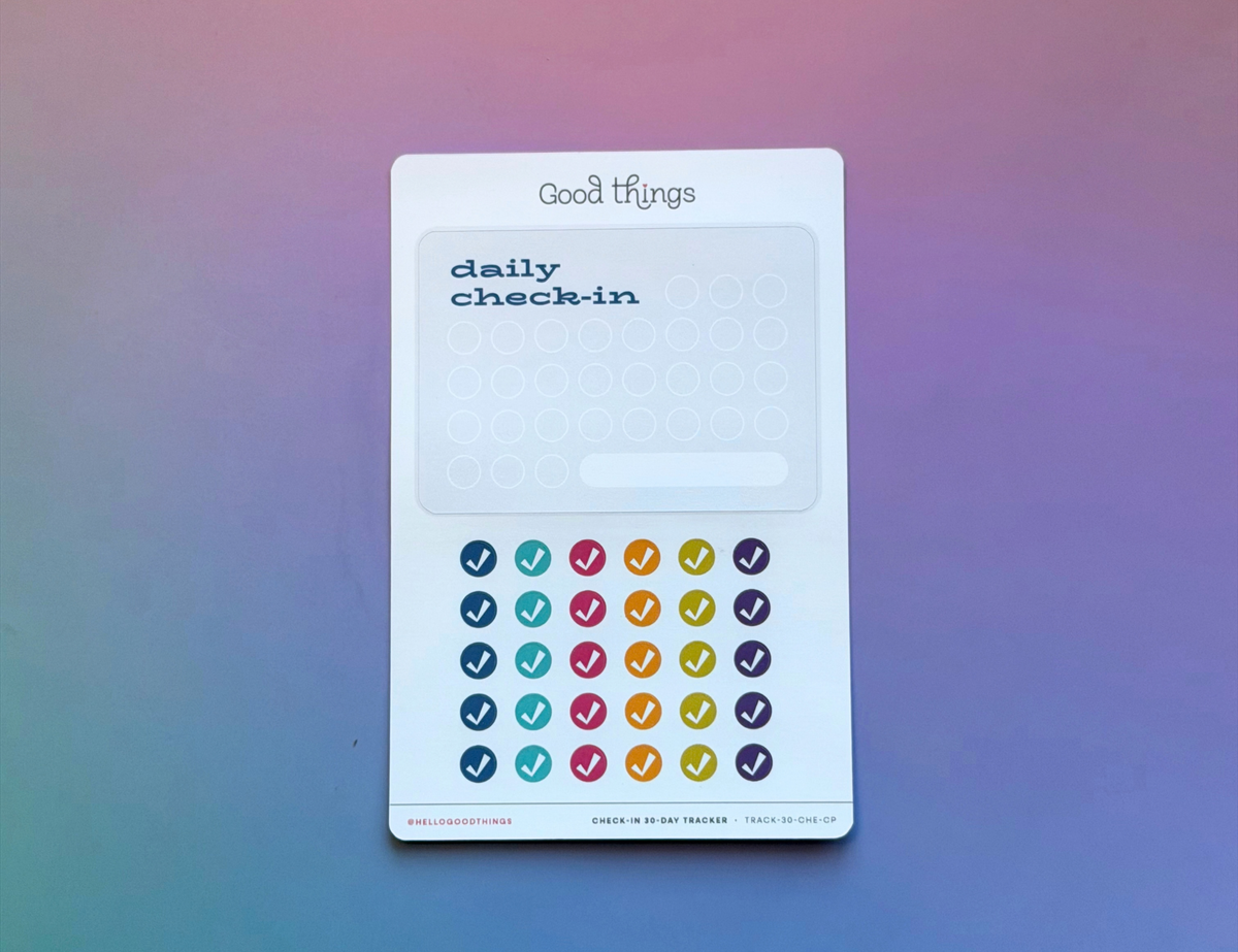 Goal Tracker Sticker - Daily Check-in