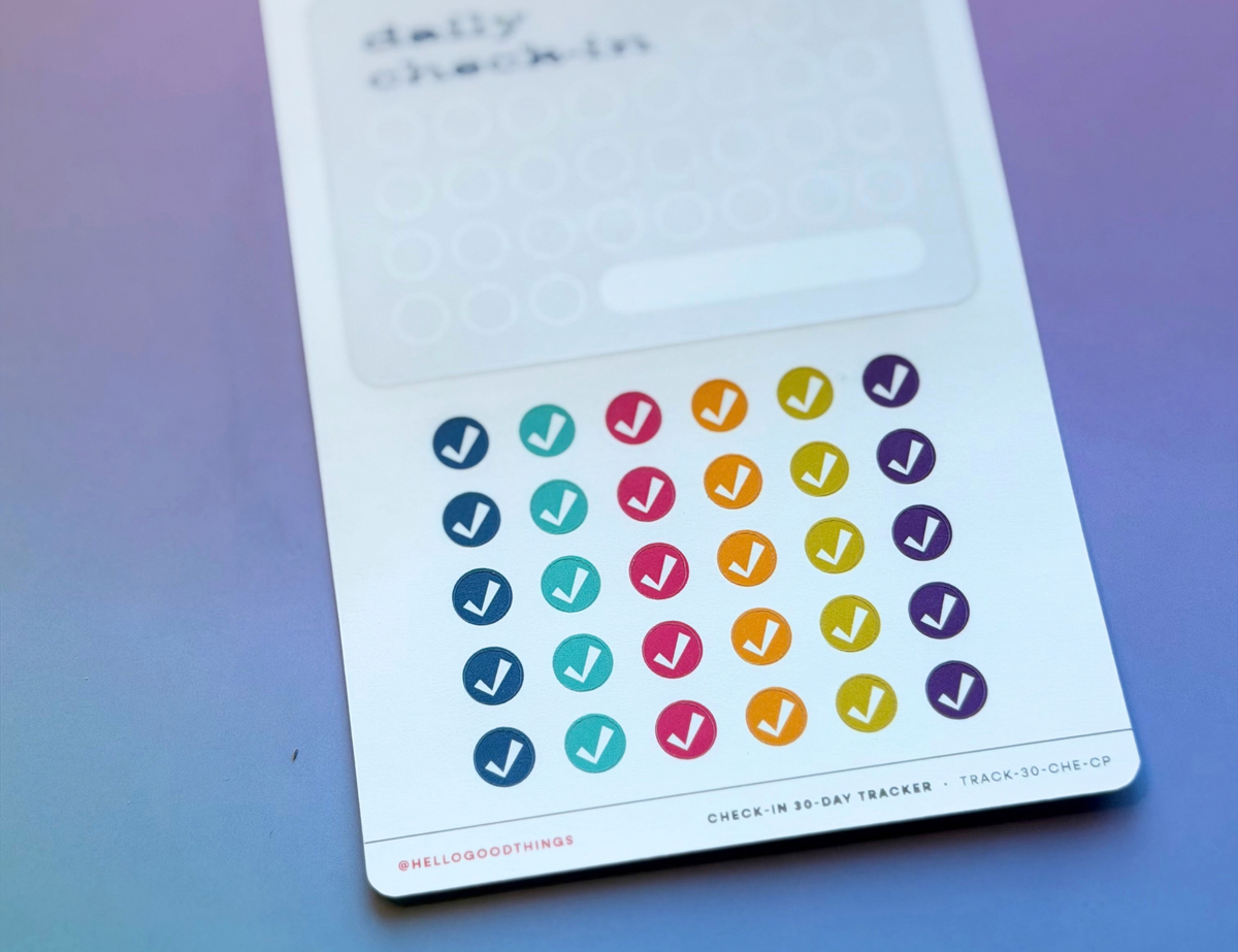 Goal Tracker Sticker - Daily Check-in