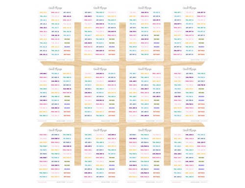 2026-2027 Daily Dated Sticker Sheets, Sugar Rush