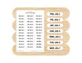2026-2027 Daily Dated Sticker Sheets, Black & White