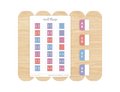 A to Z Index Tab Stickers, Double Stacked, Macaron Dreams