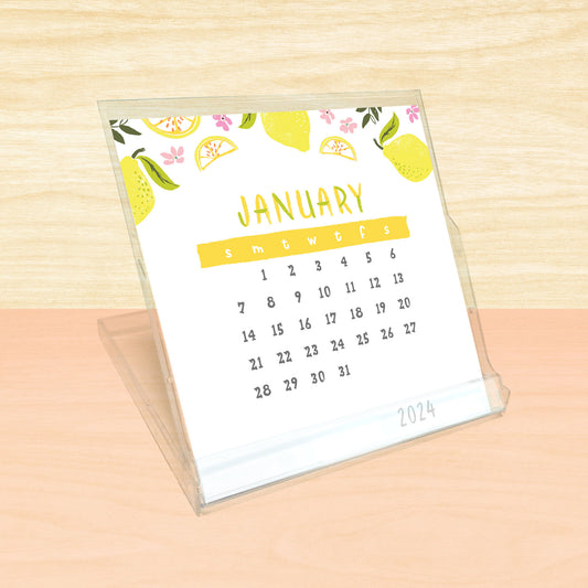 2024 Fresh & Fruity Square Desk Calendar