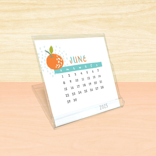 2025 Fresh & Fruity Square Desk Calendar