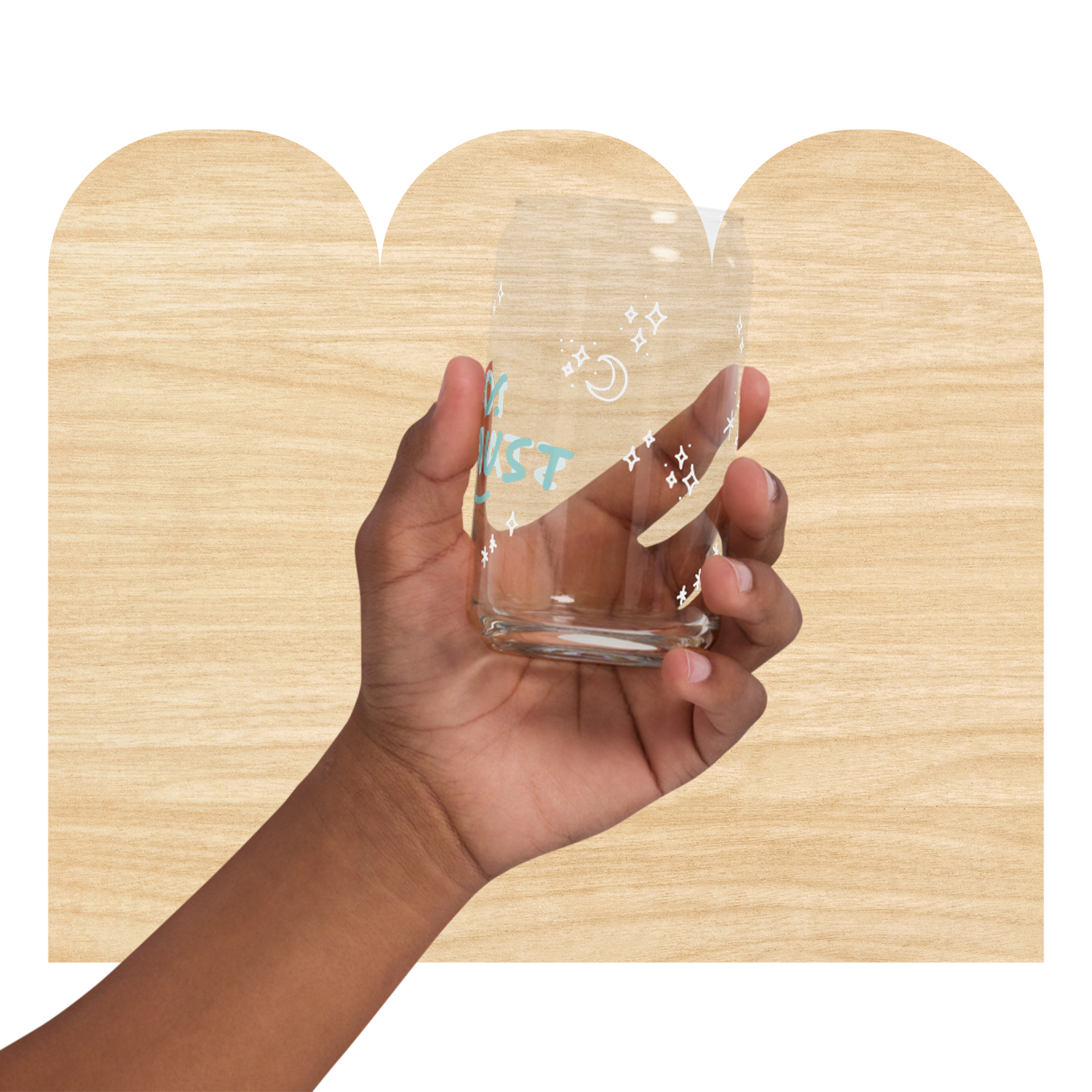 100% Stardust Glass Can by Good Things