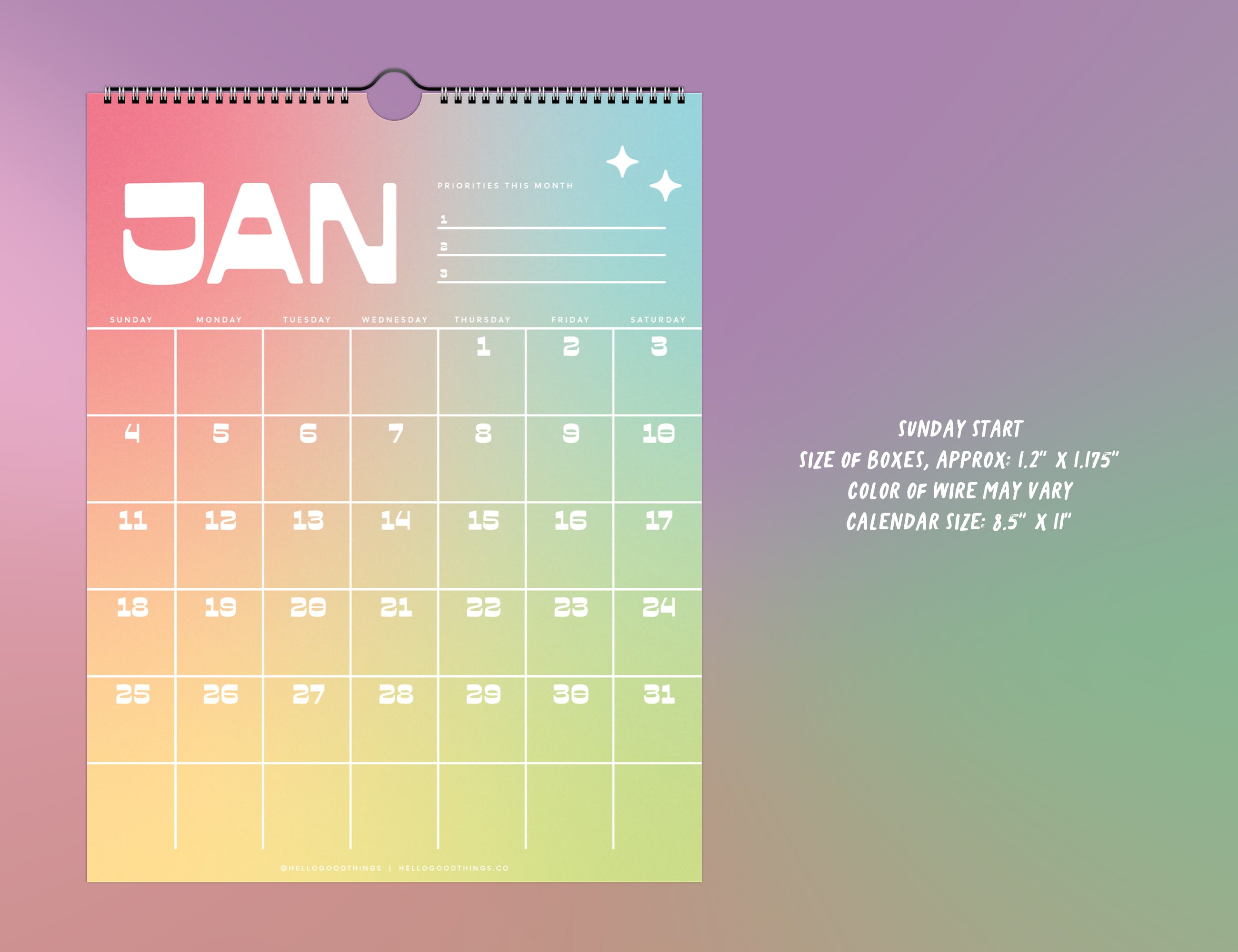 Aura Calendar, 2026 Calendar with Priorities