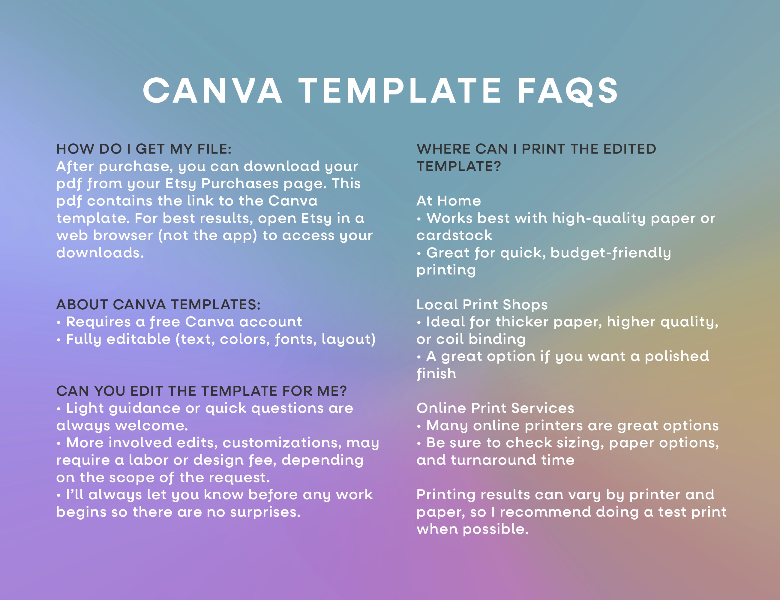 2026 Bingo Card Printable, Celestial