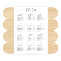 2026 Calendar - 5x7 Sticker