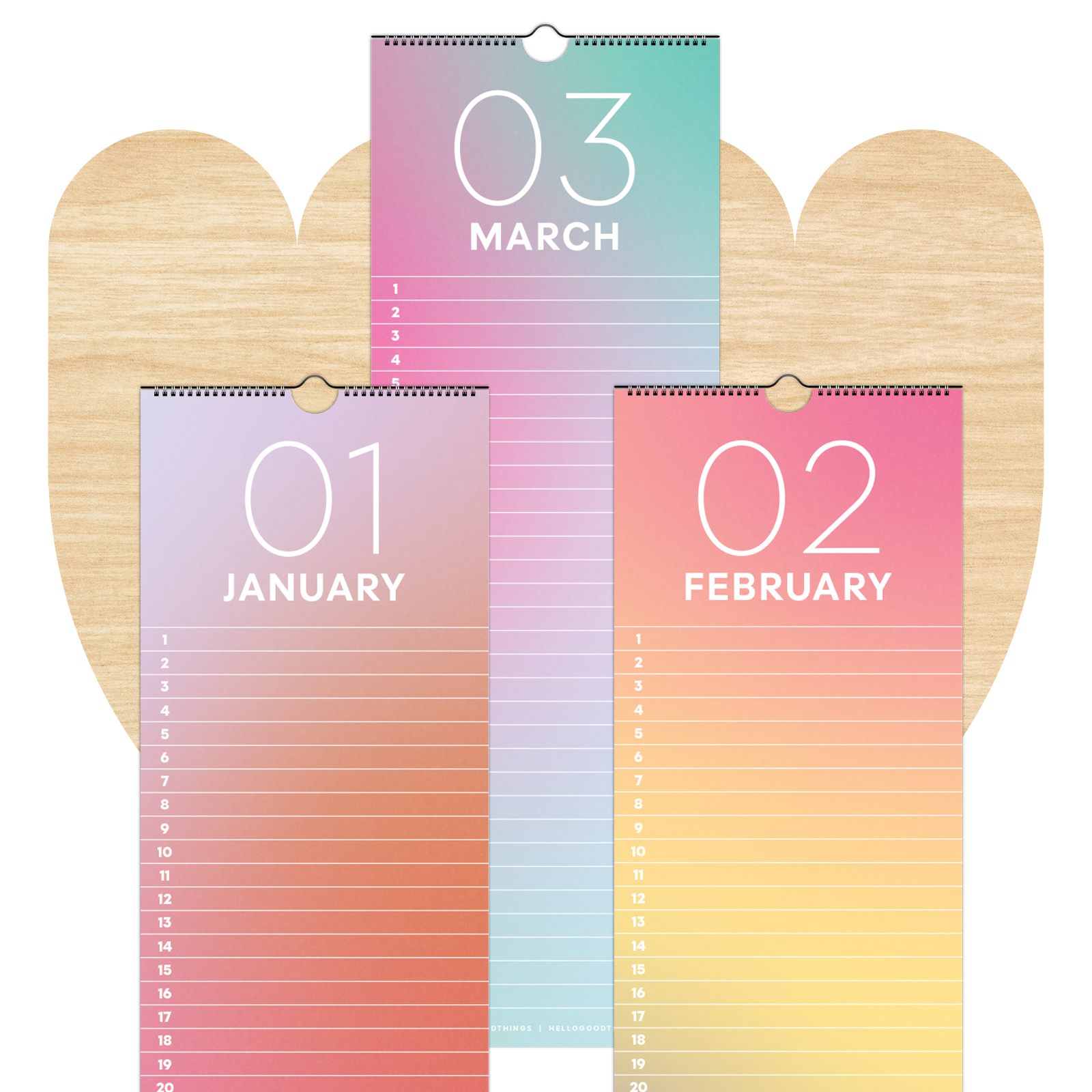 Gradient Perpetual Calendar