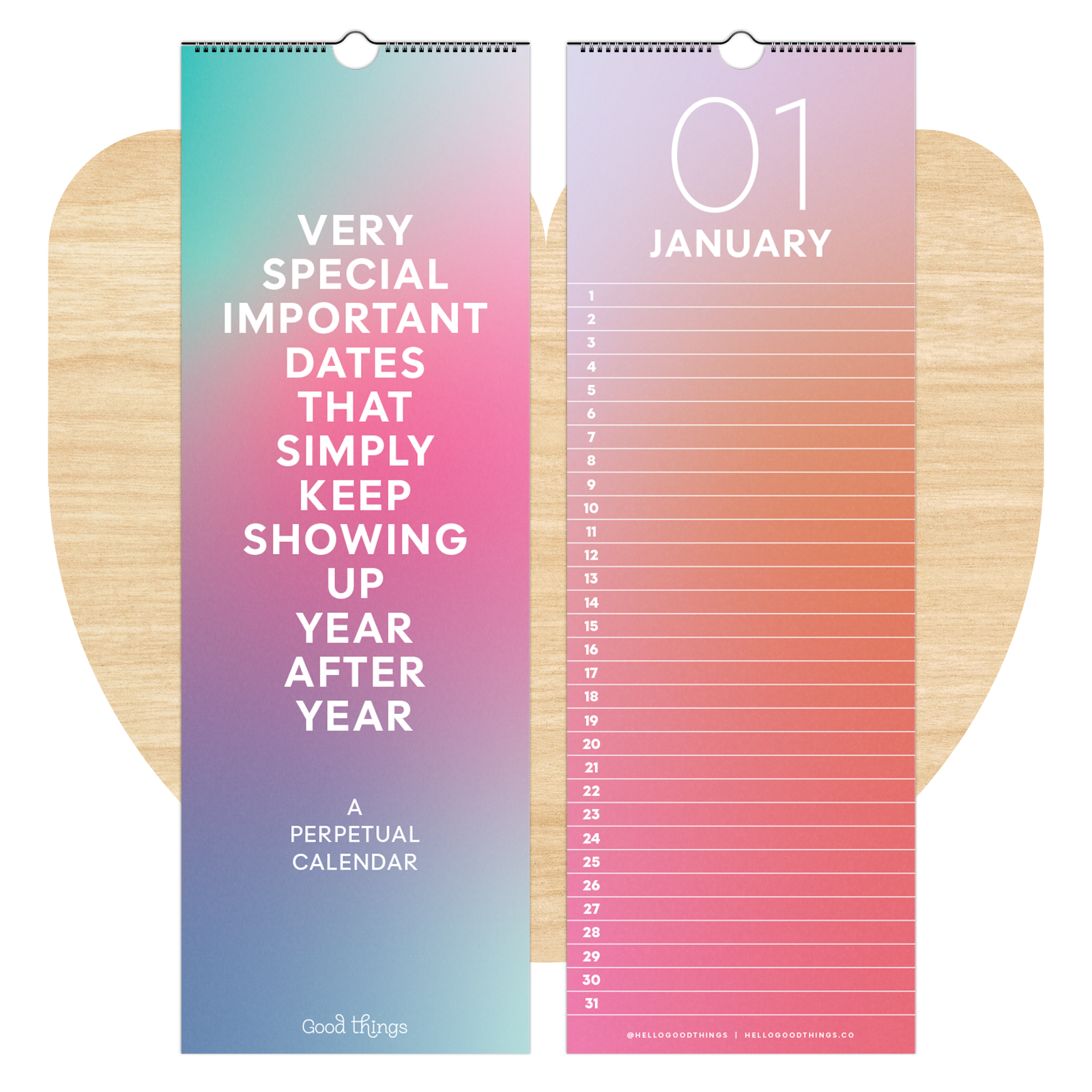 Gradient Perpetual Calendar