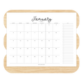 2026 Monthly Calendar Printable - Scripty (Letter, A4, Half Letter)