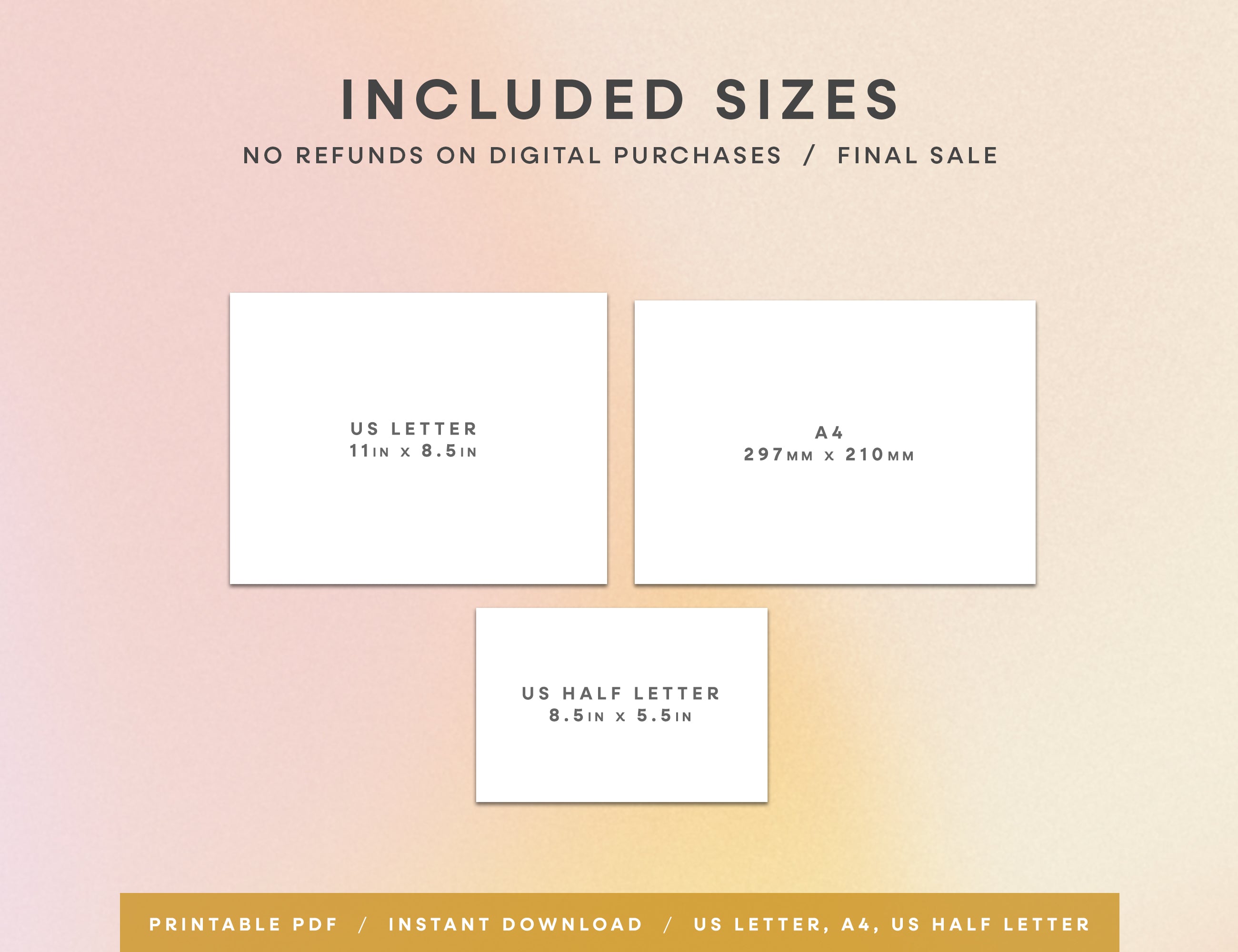 2026 Monthly Calendar Printable - Scripty (Letter, A4, Half Letter)