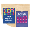 Pop Dots, 2026 Calendar with Notes