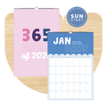 365 Days of Good Things, 2026 Large Wall Calendar (Sunday Start)