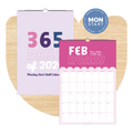 365 Days of Good Things, 2026 Large Wall Calendar (Monday Start)
