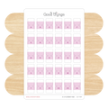 A to Z Index Tab Stickers, Pink