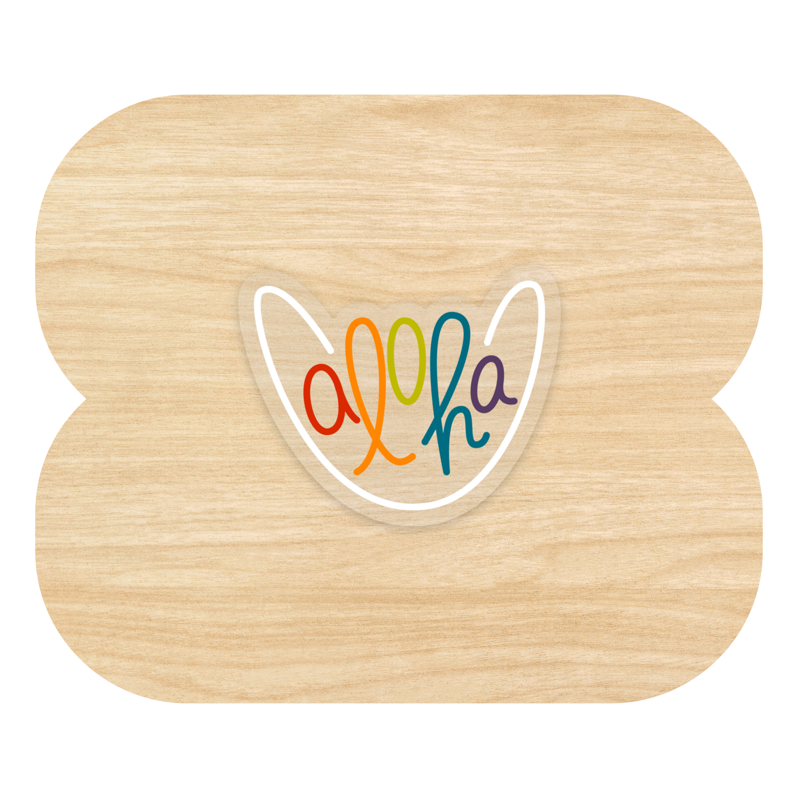 Aloha Shaka Clear Sticker by Good Things