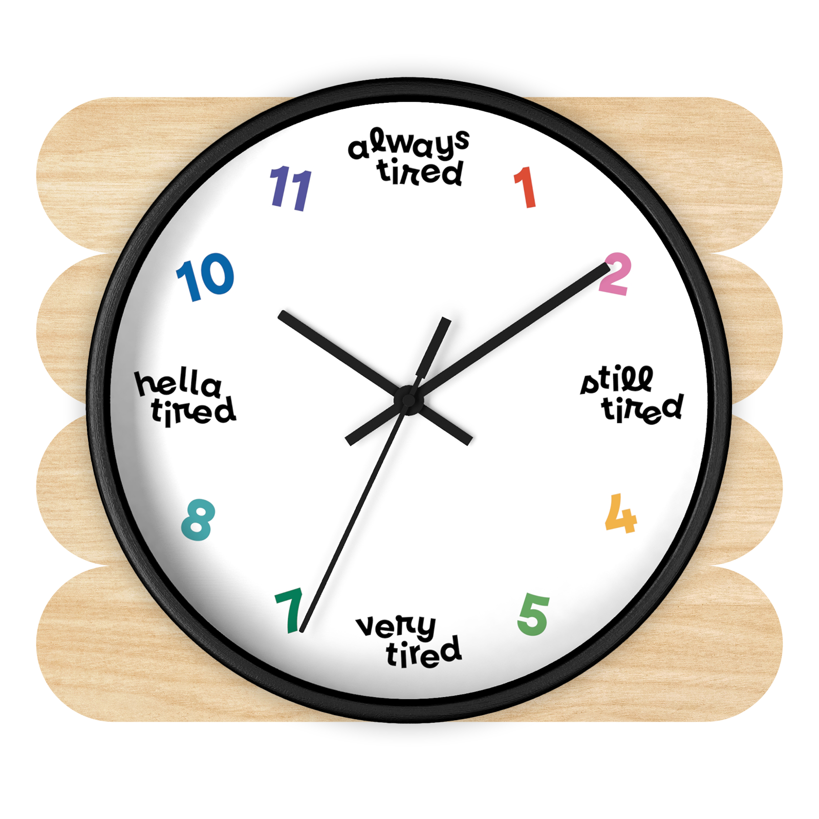 Always Tired Wall Clock by Good Things