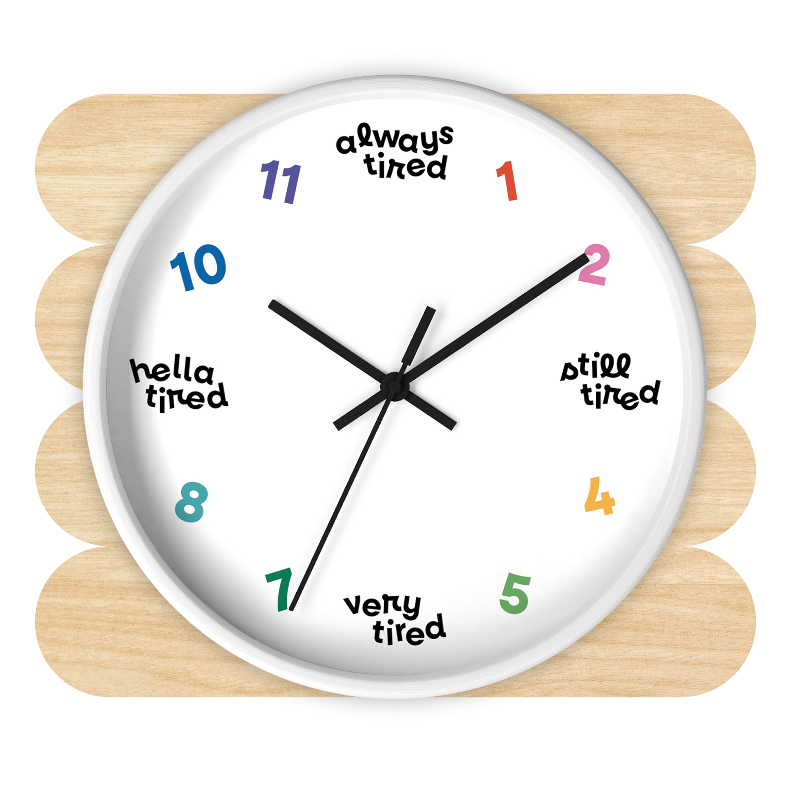 Always Tired Wall Clock by Good Things