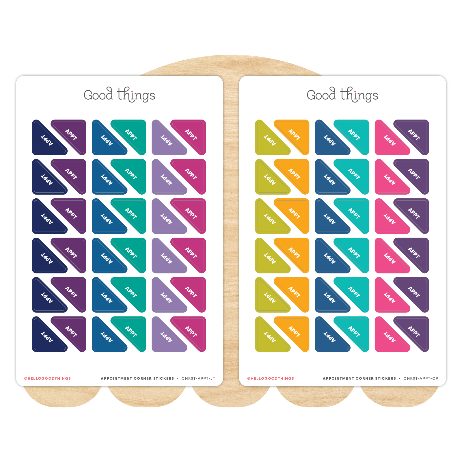 Appointment Corner Calendar Planner Stickers