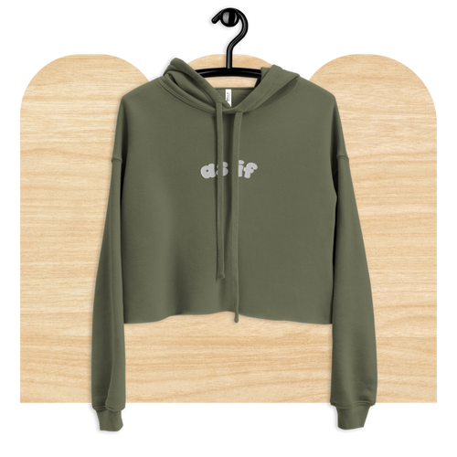 As If Embroidered 90s Cropped Hoodie by Good Things