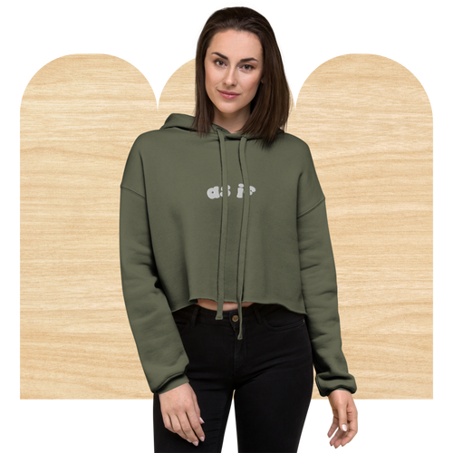 As If Embroidered 90s Cropped Hoodie by Good Things