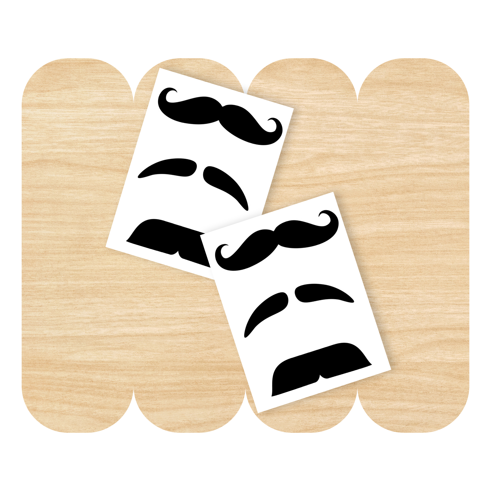 Finger Mustache Temporary Tattoos by Good Things