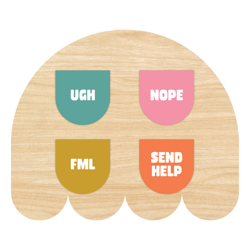 Bad Day Mood Calendar Tab Sticker Sheet