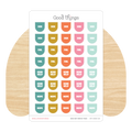 Bad Day Mood Calendar Tab Sticker Sheet