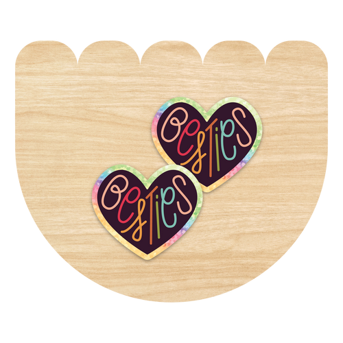 Besties Glitter Sticker Set by Good Things