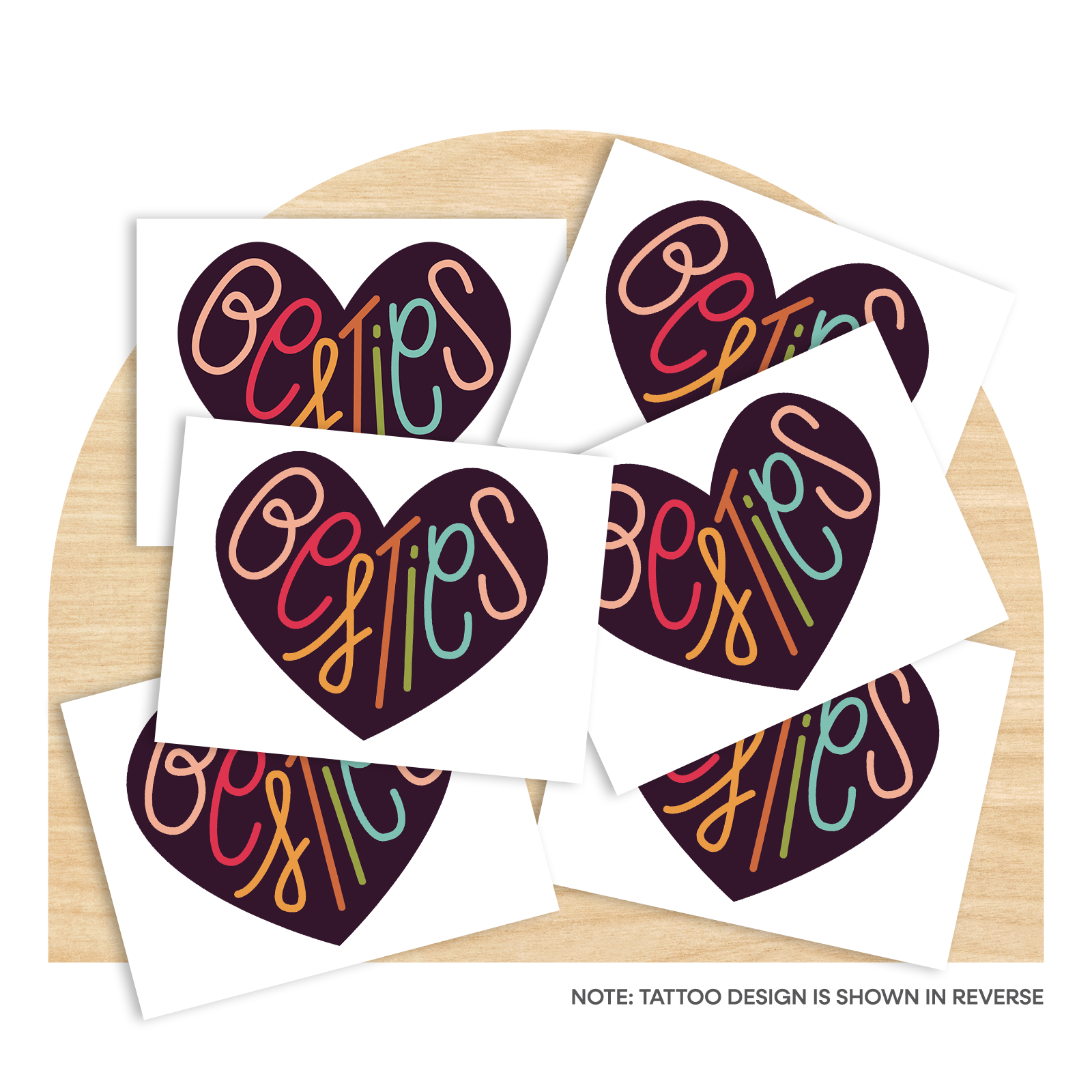 Besties Temporary Tattoos (6 pack)